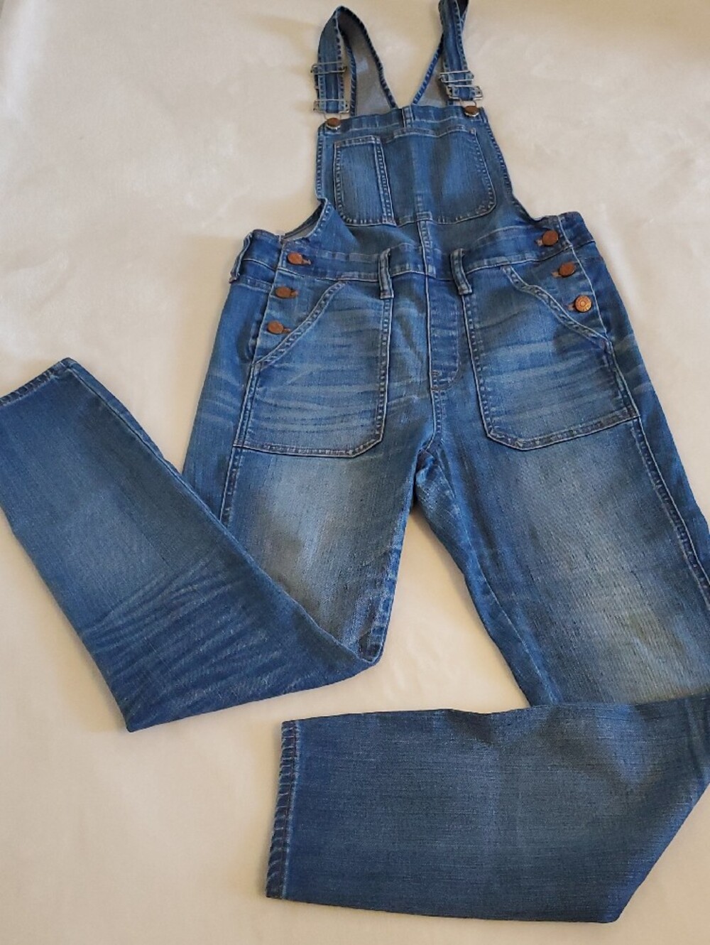 Madewell Blue Denim Overalls - Classic Adjustable Straps